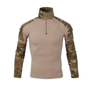 Тактическая рубашка Lesko A655 Camouflage 3XL (40р.) кофта с длинным рукавом камуфляжная армейская для военных (SKU_4256-12572)