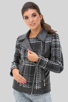 Куртка Exclusive moda М-275 50 Черно-белый
