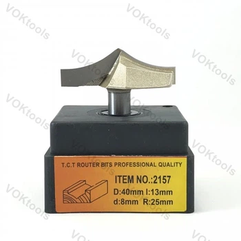 Фреза ГЛОБУС 2157 пазовая фасонная d8 D40 h13 R25