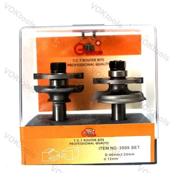 Фреза ГЛОБУС 3505set d12 D46 h24 комбинированная рамочная