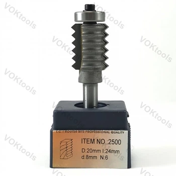 Фреза ГЛОБУС 2500 d8 D20 6 * 24 для зрощування