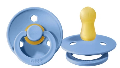 Пустушка BIBS Sky Blue 0-6 міс кругла натуральний каучук