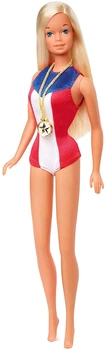 Кукла Барби коллекционная с золотой медалью Barbie Signature 1975 Gold Medal Doll Reproduction (GPC77)