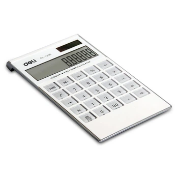 Deli Калькулятор бухгалтерський 12 разряд 183х107х15 мікс яскравий колір
