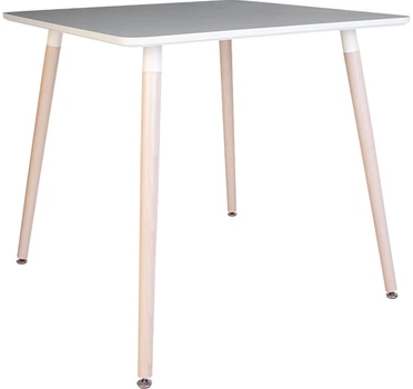 Обідній стіл Nowy Styl MODERN ordf WOOD ANTR (19) 700х700 WHITE/БУК ЛАК 1.018