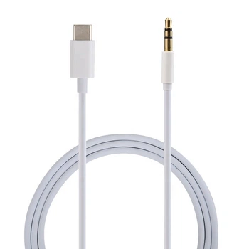 Кабель - переходник USB Type-C - 3.5mm Mini Jack White