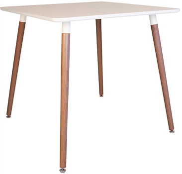 Обідній стіл Nowy Styl MODERN ordf WOOD BEIGE (19) 800х800 WHITE/БУК ЛАК 1.031
