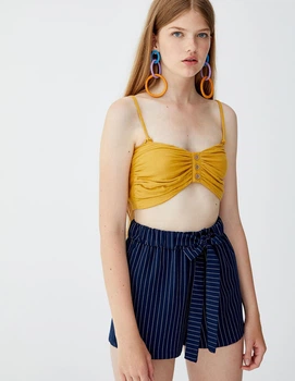 Топ PULL & BEAR Ж1070291 (9471/380/305) колір жовтий S