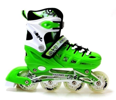 Розсувні ролики Scale Sports салатові 35-38 р. LF905-11