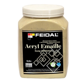 Декоративная эмаль 0,8л FEIDAL Acryl Emaille (цвет жемчуг)