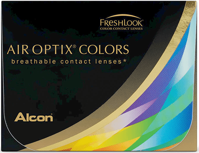 Цветные контактные линзы Alcon Air Optix Colors BC=8.6 DIA=14.2 PWR=-4.75 Бриллиантовый синий (Brilliant blue) 2 линзы