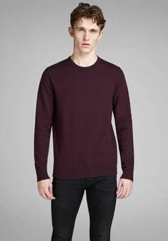 Джемпер Jack & Jones JJEBASIC KNIT CREW NECK NOOS XXL Бордовый 12137190-Port Royale