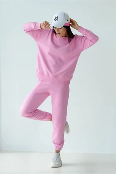Женский спортивный костюм ONIOS Loungewear Tracksuit без капюшона Розовый L 2376