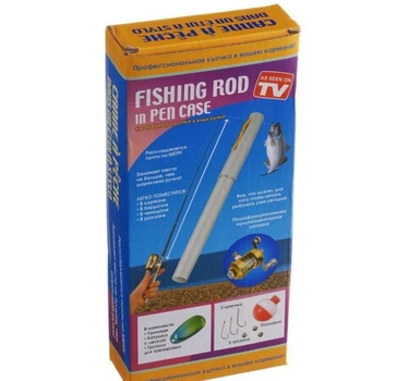 Карманная мини портативная удочка Pocket Pen Fishing Rod с катушкой