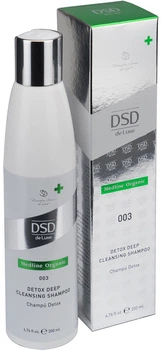 Детокс-шампунь DSD de Luxe 003 Medline Organic Detox Deep Cleansing Shampoo для глибокого очищення волосся та шкіри голови 200 мл (8437013722193)