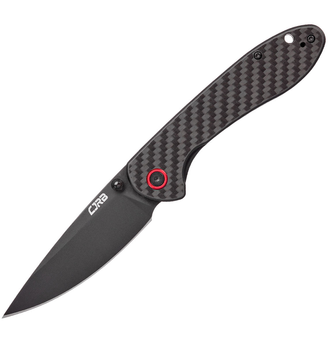 Нож CJRB Knives Feldspar Black Blade Черный (27980305)