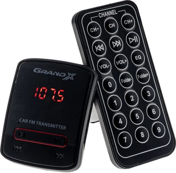 FM-трансмиттер Grand-X 79GRX, AUX, USB 0.5A, SD card, 3.5 мм mini-jack (79GRX)
