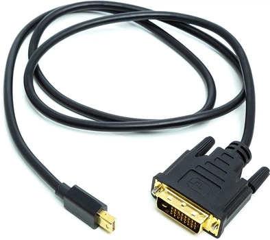 Кабель PowerPlant mini DisplayPort (M) - DVI (M) 1 м Черный (CA912148)