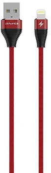 Кабель AWEI CL-31 Ligthning Cable 2m Red