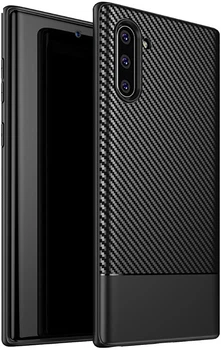 Чохол-накладка Ipaky Moosy Series/TPU With Carbon Fiber Case Samsung Galaxy Note 10 Black