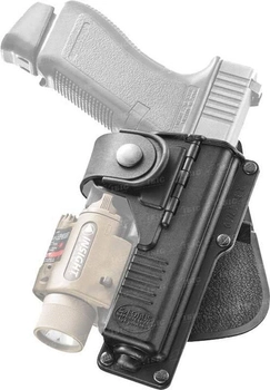 Кобура Fobus для Glock-17/22 с подствольным фонарем. 23701762