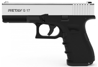 Пистолет стартовый Retay G 19C кал. 9 мм. Цвет - nickel. 11950335