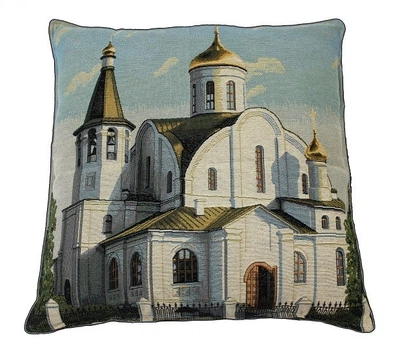 Подушка гобеленовая TIRA Храм 45х45 (арт 5041)