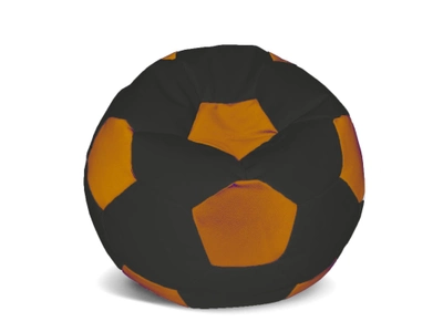 Пуфик Мяч 1 метр Оксфорд Кресло-мешок Ardent Черно-оранжевый