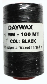 Нитка вощеная Daywax 1мм 100м Черный