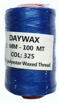 Нитка воскова Daywax 1мм 100м Синій 325