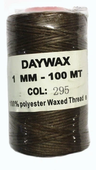 Нитка воскова Daywax 1мм 100м Тютюн 295