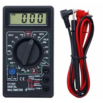 Цифровой мультиметр тестер с звуковой прозвонкой Digital DT-832