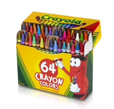 Кольорові воскові олівці Crayola 64 шт