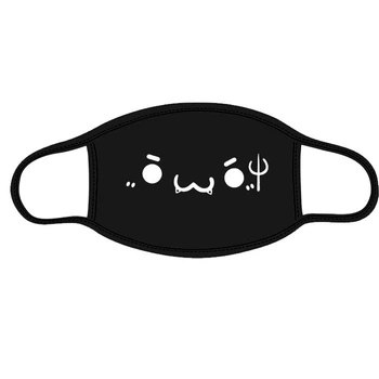 Маска c Мордочкою Emoji Anime Чорна 4 Аквамен K-Pop чорна Світиться в темряві (7025)