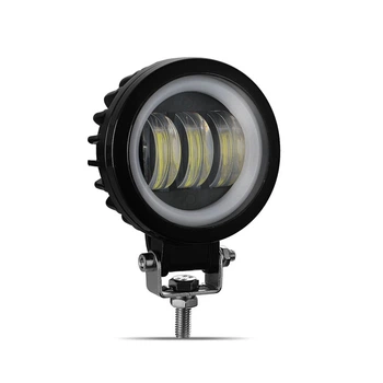 Фара светодиодная LED противотуманная круглая 30W + LED кольцо с четкой световой границей