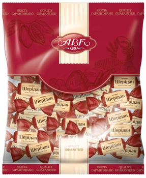 Конфеты АВК Шеридан шоколадный вкус 1 пакет х 1 кг (4823105806966)