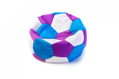 Крісло м'яч 60x60 см Reswing 3х-кольоровий білий-блакитний-фіолетовий
