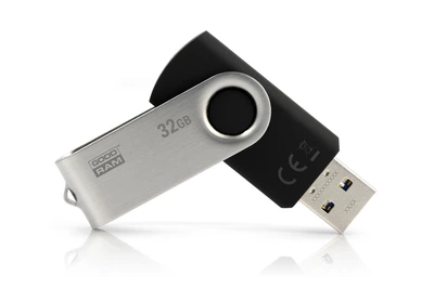Флеш-накопитель USB3.0 32GB GOODRAM UTS3 (Twister) Black (UTS3-0320K0R11)