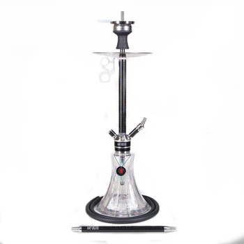 Кальян AMY Deluxe SS 22.01R Carbonica Pride высота 80 см на 1 персону черный/прозрачный