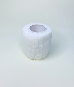 Бинт эластичный Coban фиксирующий самоскрепляющийся Кобан белый 5 см х 4,5 м