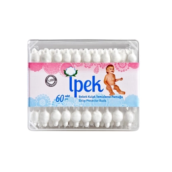 Детские ватные палочки IPEK Baby Cotton Buds, 60 шт (8691275000226)