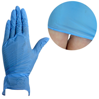 Перчатки нитриловые без талька голубые размер M 1 пара (0062821)