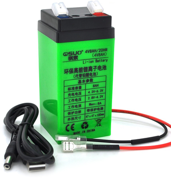 Аккумуляторная батарея QiSuo литиевая 4V 8A с элементами Li-ion 18650 (QS-408)