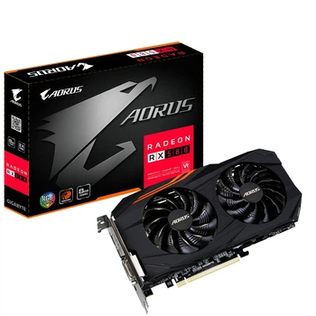 Відеокарта Gigabyte PCI-Ex Radeon RX 580 Aorus 8GB GDDR5 (256bit) (1365/8000) (DVI, HDMI, 3 x Display Port) Б/В