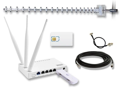 Комплект 4G Wi-Fi интернет "Home 4G Kit" Huawei для сельской местности, дачи (Интернет под ключ, скорость до 150 Мбит)