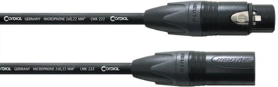 Микрофонный кабель Cordial Neutrik XLR female / XLR male 3 м Black (CPM 3 FM)