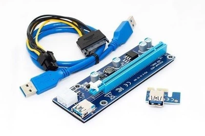 Райзер серверний 6 Pin 60 см USB1-16 006c 531578862 Синій