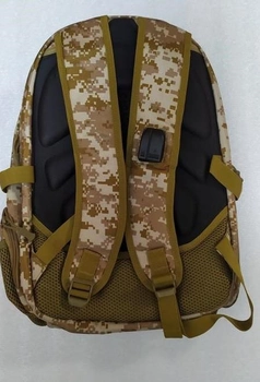 Туристичний, тактичний рюкзак BoyaBy 60 л вбудований USB порт Камуфляж