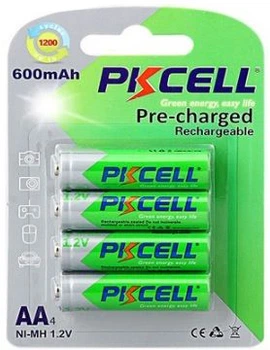 Аккумулятор PkCell 1.2V AA 600 мАч NiMH Already Charged 4 шт (PC/AA600-4BA)