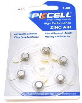 Батарейка воздушно цинковая PkCell 1.4V ZA10 6 шт (ZA10-6B )